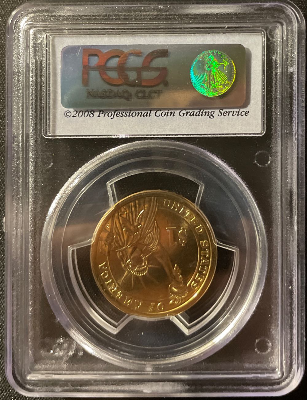 2007 D George Washington Dollar PCGS MS 68 Satin Finish Pos A  coin collectible - Main Image 2