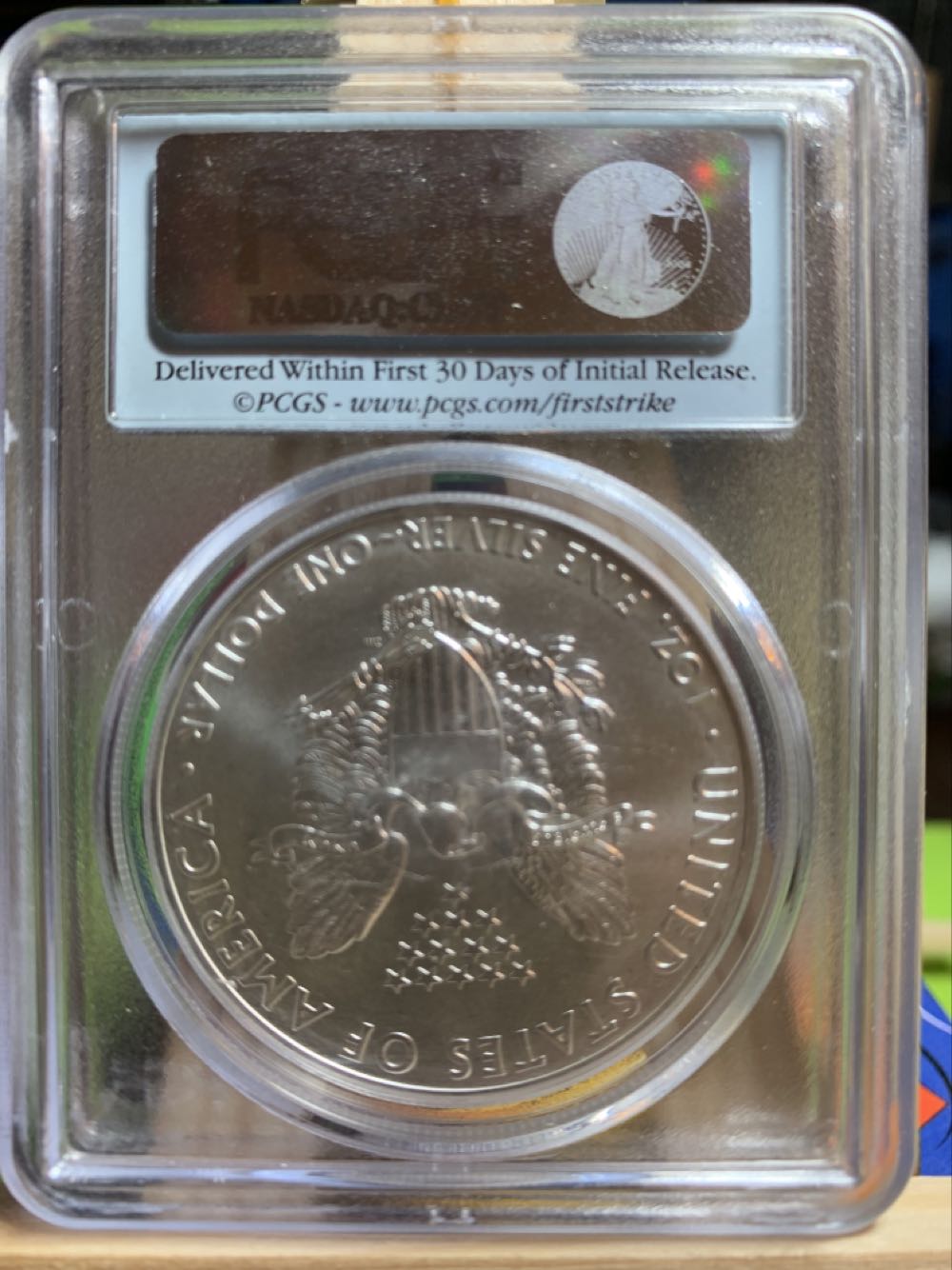 2012 -S Silver Eagle PCGS MS 70  coin collectible - Main Image 2