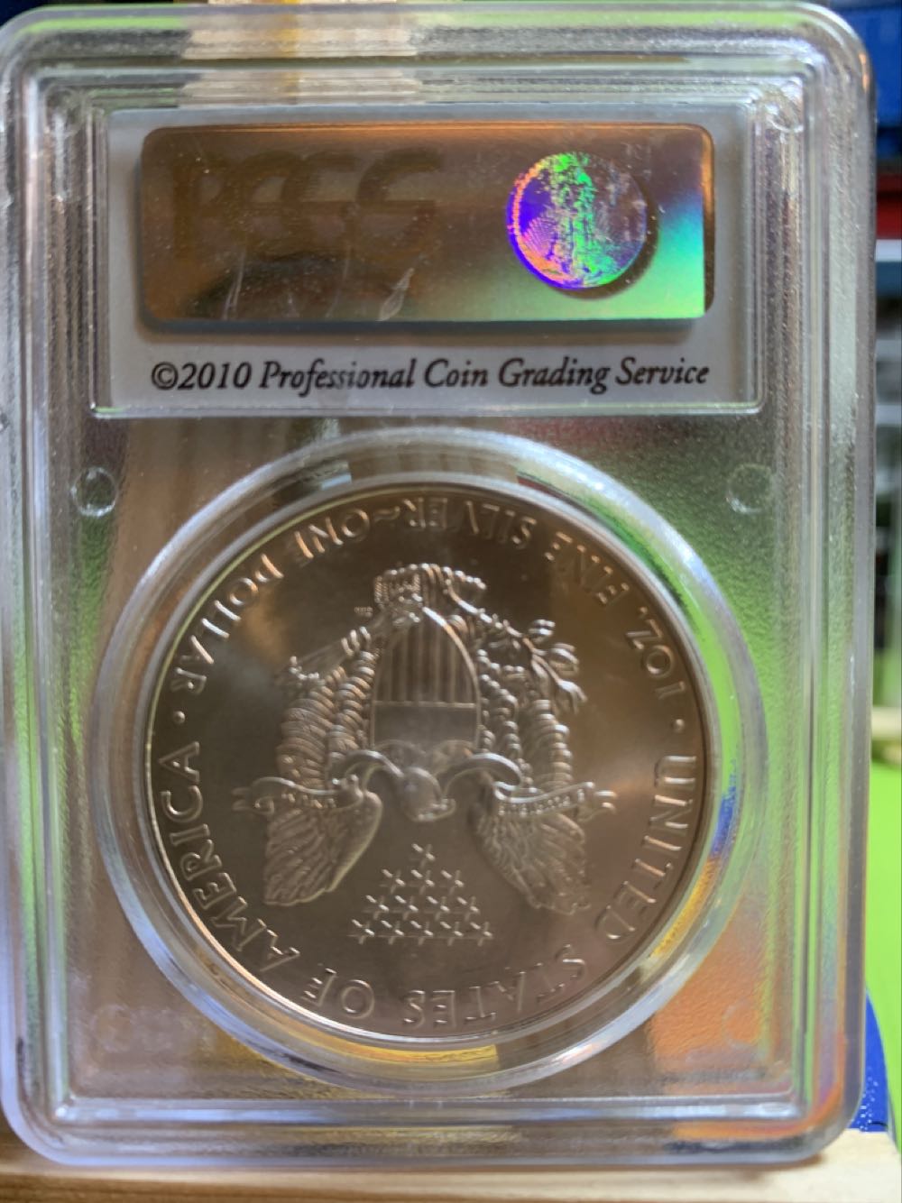 2012-W Silver Eagle PCGS MS 70  coin collectible - Main Image 2