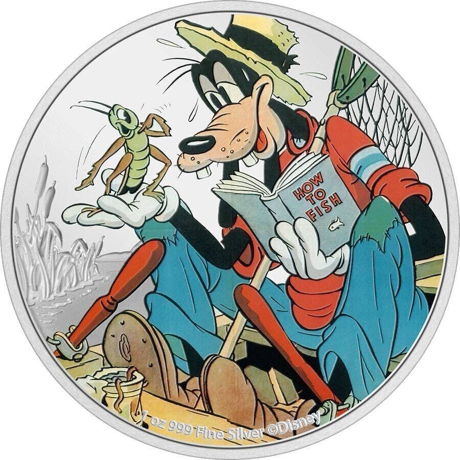 2022 Niue GOOFY 90TH ANNIVERSARY 1 OZ PURE SILVER PROOF COIN coin collectible - Main Image 1