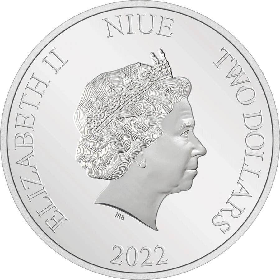 2022 Niue GOOFY 90TH ANNIVERSARY 1 OZ PURE SILVER PROOF COIN coin collectible - Main Image 2