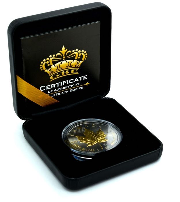 Canada. 5 Dollars 2021 Maple Leaf Gold Black Empire Edition in Box - 1 Oz  coin collectible - Main Image 2