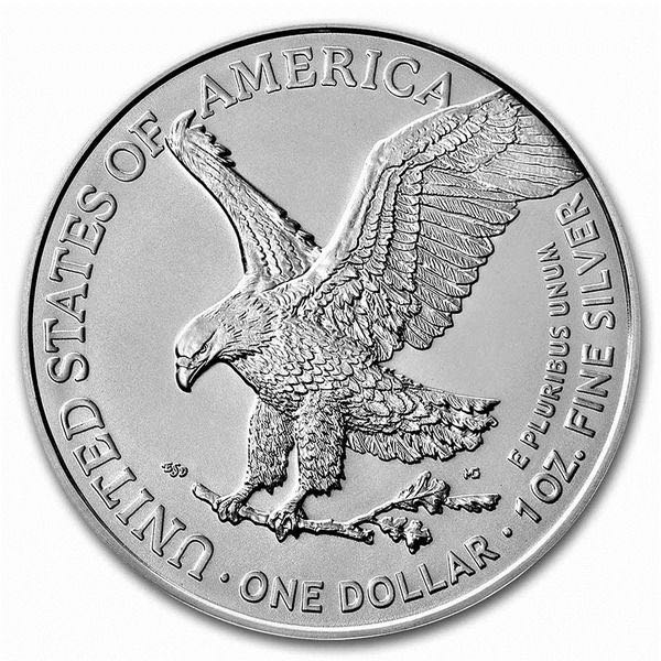 United States. 1 Dollar 2021 - American Eagle - ”Bitcoin on the Road” - Colorized - 1 Oz with COA coin collectible - Main Image 2