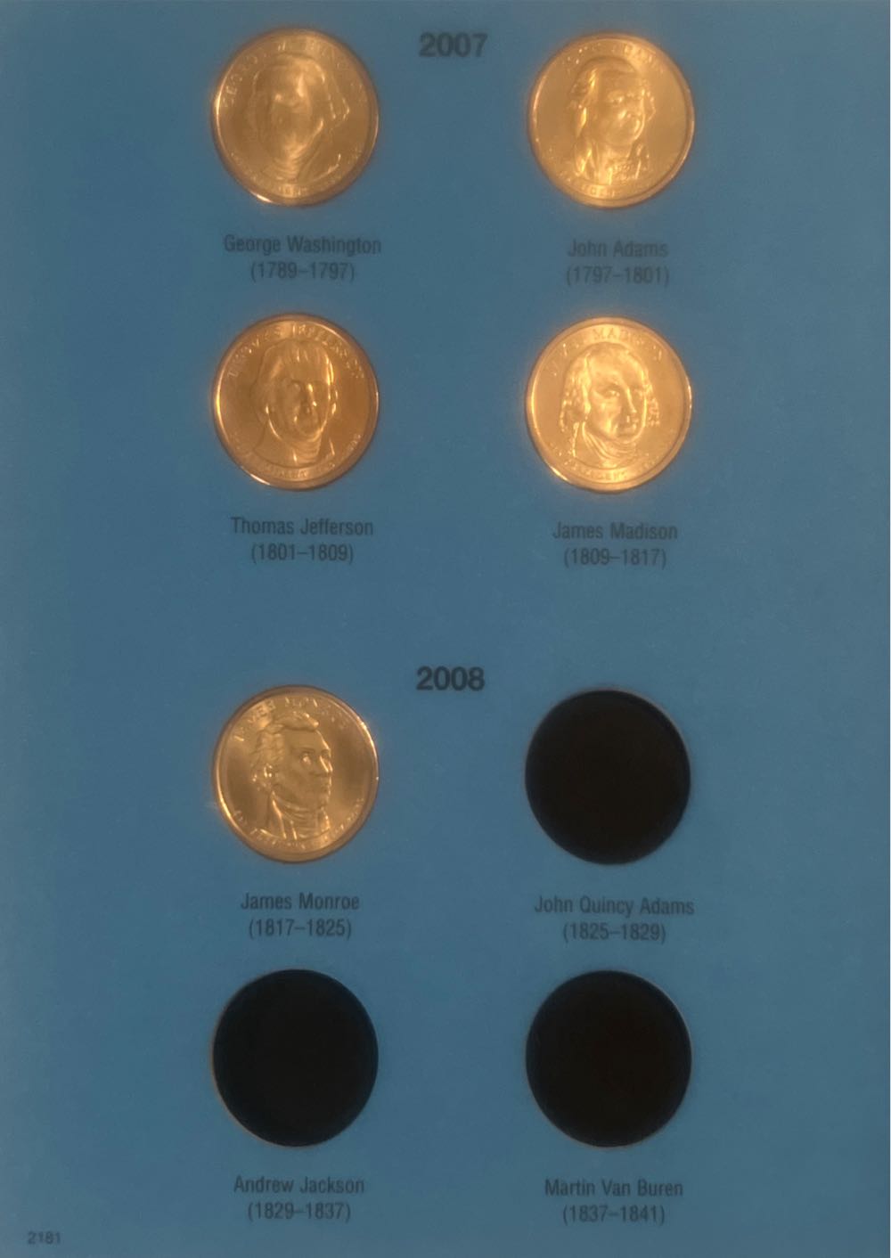 Presidential Dollars No.1: 2007 To 2011  coin collectible [Barcode 9780794821814] - Main Image 4