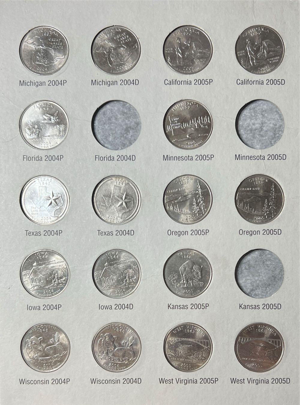Washington Quarters State Collection Vol.2 2004 - 2008   coin collectible [Barcode 028074088342] - Main Image 2