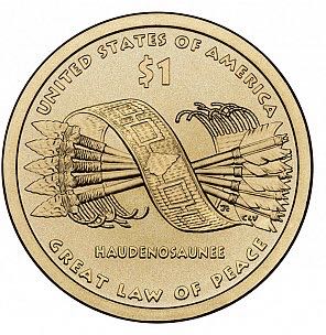 Sacagawea- Great Law Of Peace  coin collectible - Main Image 2