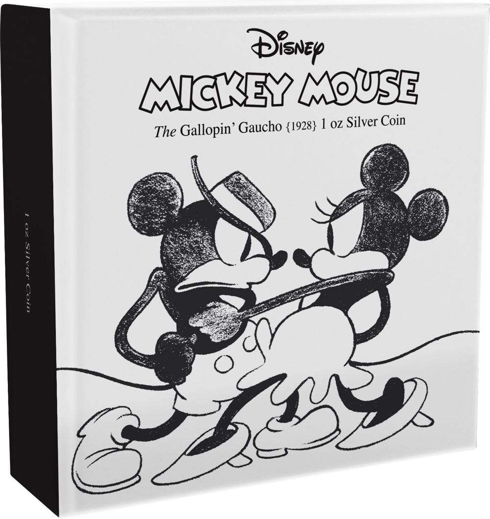 2017 Niue DISNEY MICKEY THROUGH THE AGES - GALLOPIN’ GAUCHO - 1 OZ. SILVER COIN - 5TH COIN  coin collectible - Main Image 3
