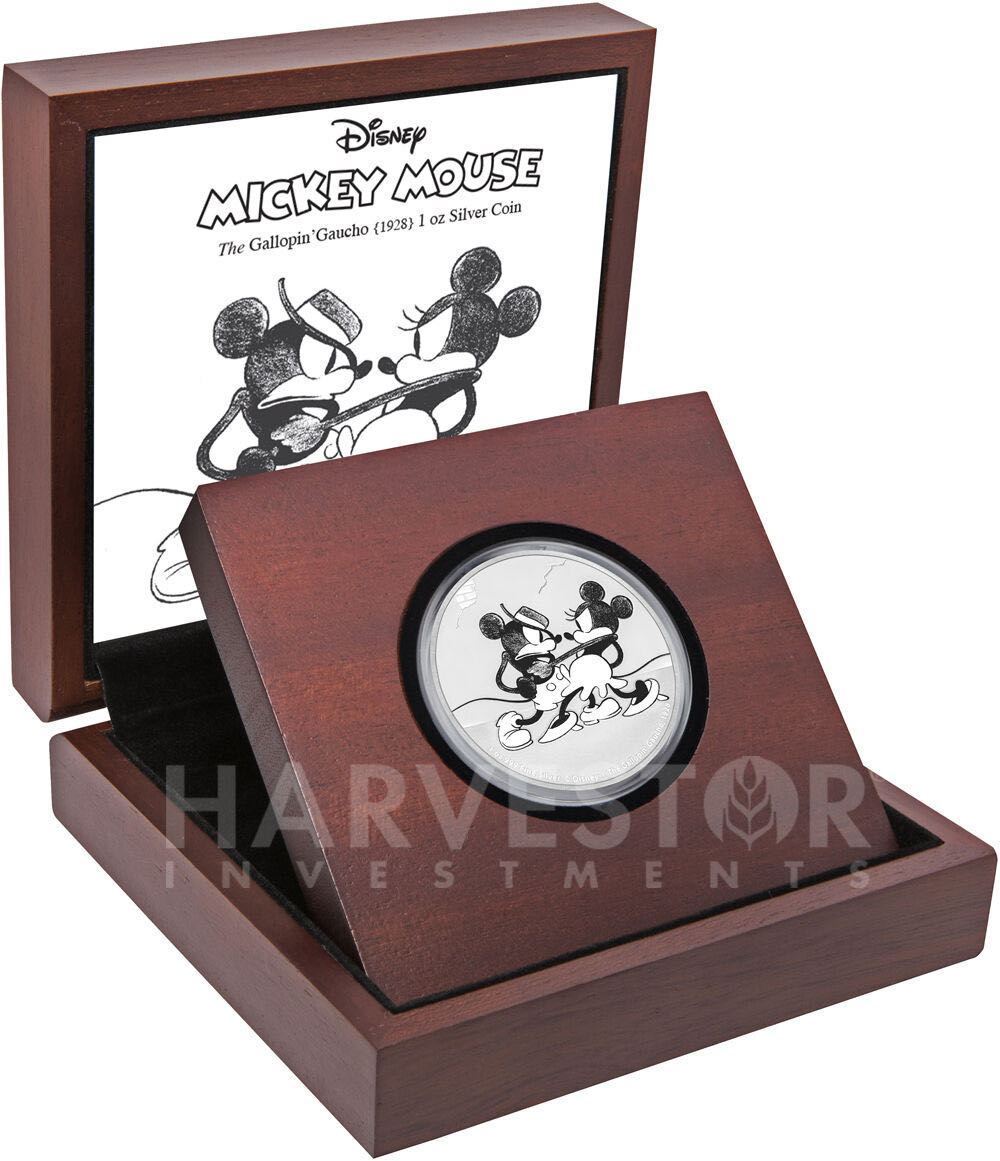2017 Niue DISNEY MICKEY THROUGH THE AGES - GALLOPIN’ GAUCHO - 1 OZ. SILVER COIN - 5TH COIN  coin collectible - Main Image 4