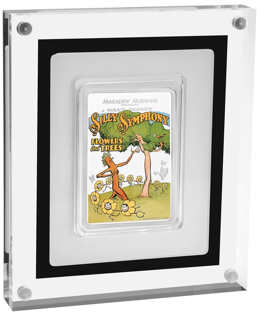 2017 Niue 2$ - Silly Symphony “FLOWERS AND TREES” - Disney Posters of the 1930s (2.) - 1 0z Silver Proof  coin collectible - Main Image 3