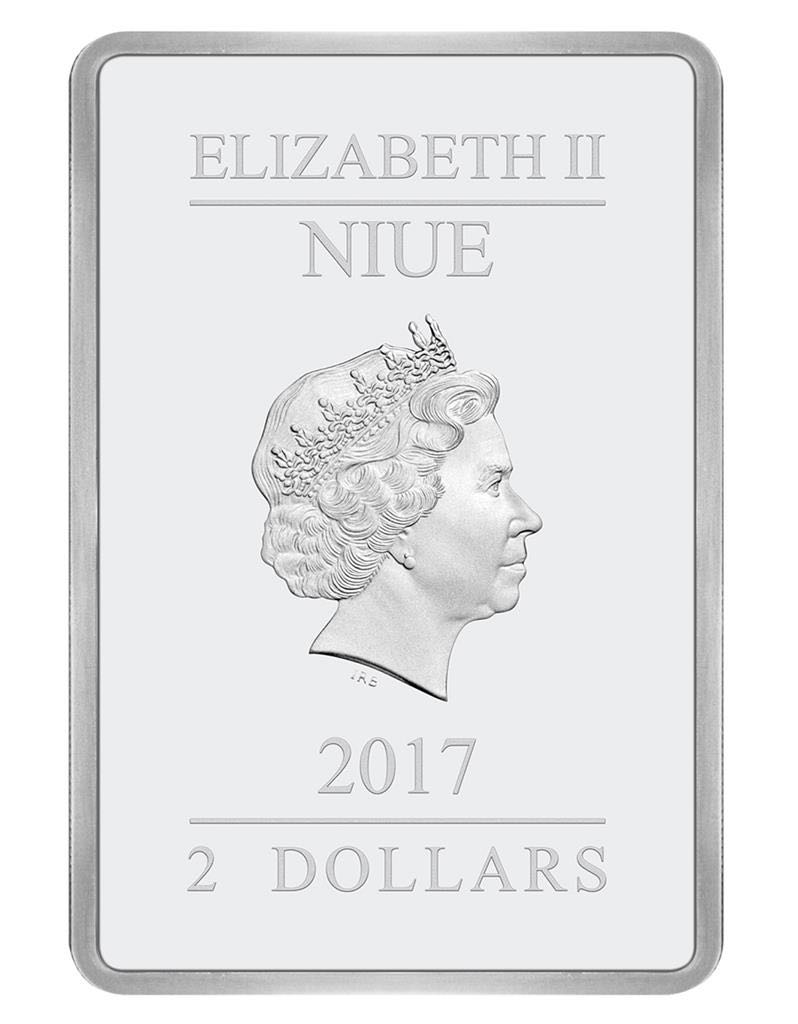 2017 Niue 2$ - Silly Symphony “THE THREE LITTLE PIGS” - Disney Posters (3.) - 1 0z Silver Proof  coin collectible - Main Image 2