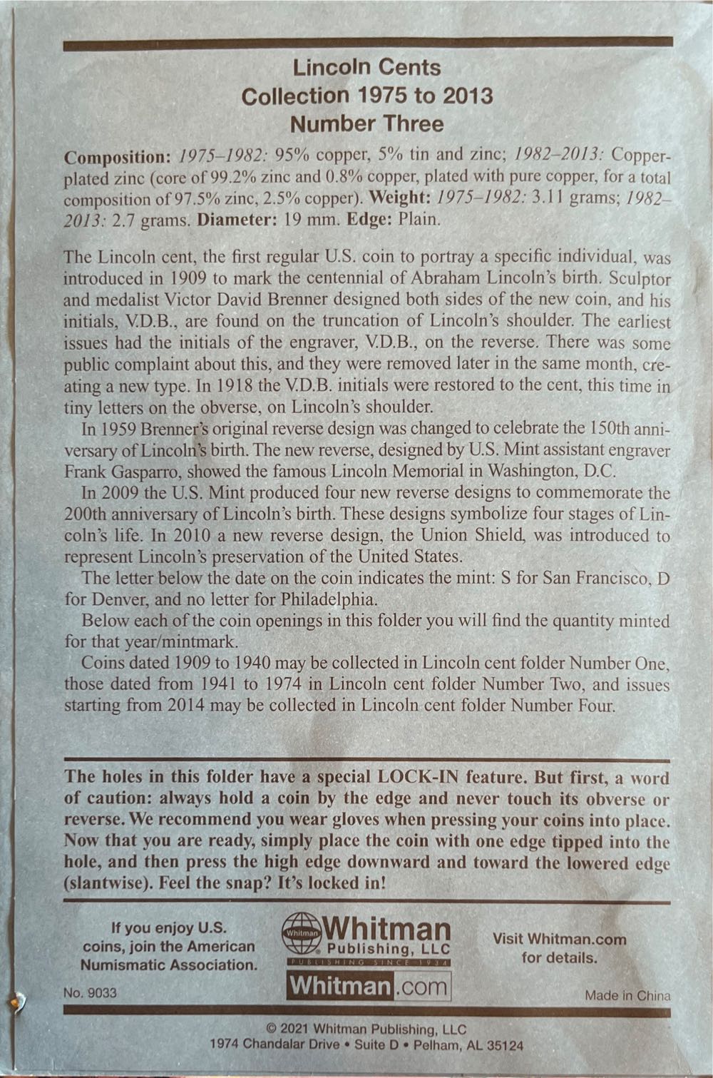 Lincoln Cents No.3: 1975 To 2013  coin collectible [Barcode 9780307090331] - Main Image 2