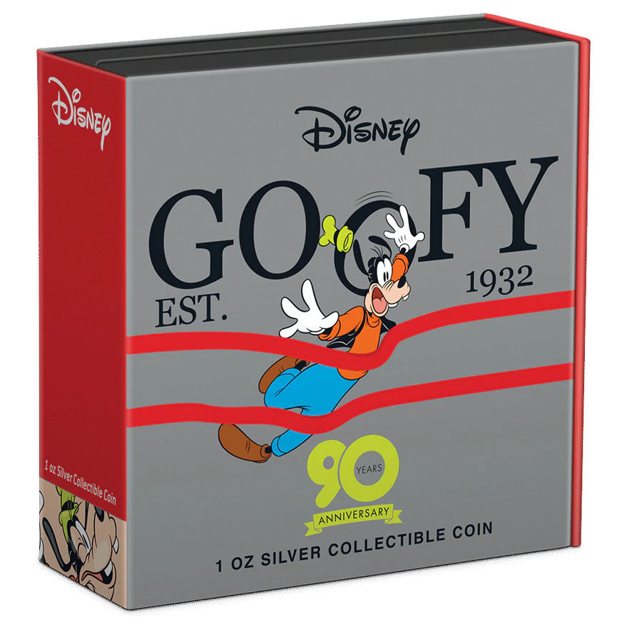 Niue 2022 Goofy “How to Fish” 90th Anniversary 1 Oz Silver Coin  coin collectible - Main Image 3