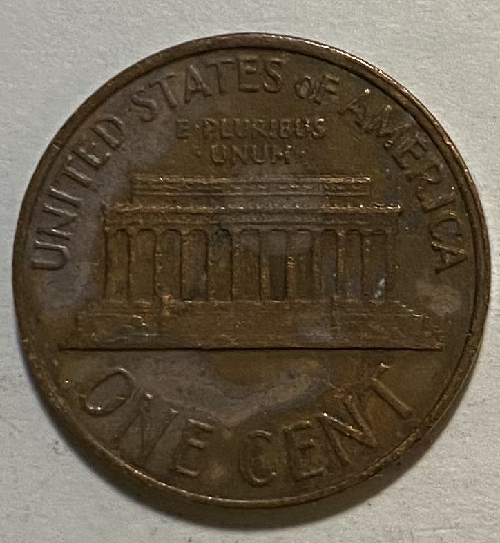 Penny Lincoln Memorial 1968  coin collectible - Main Image 2