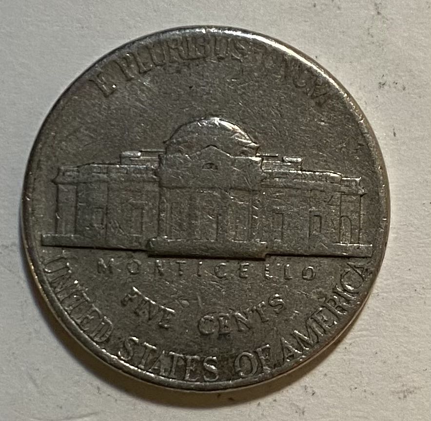 Nickel Jefferson 1972 D  coin collectible - Main Image 2