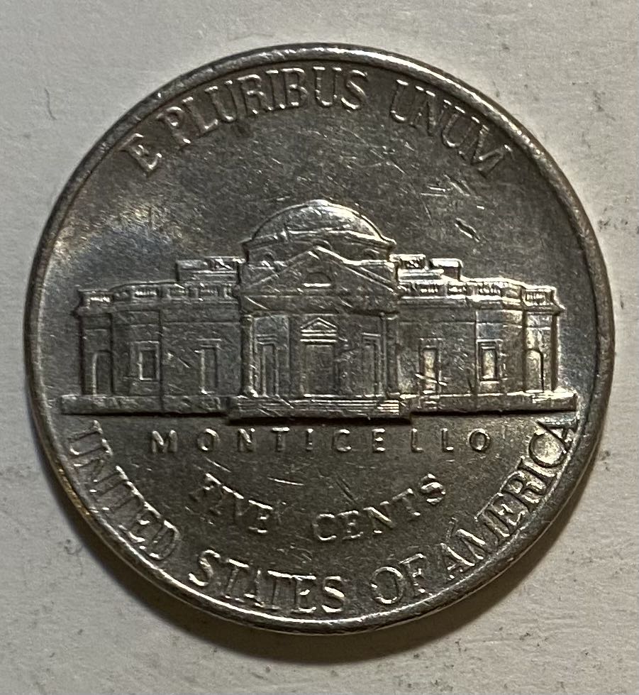 Nickel Jefferson 1997 D  coin collectible - Main Image 2
