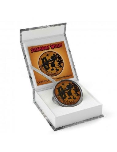 Niue 2017 HALLOWEEN ORANGE Steamboat Willie Santa Mickey 2$ 1 oz Silver Coin  coin collectible - Main Image 3