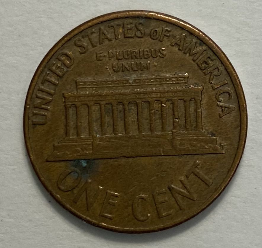 Penny Lincoln Memorial 1959 D  coin collectible - Main Image 2