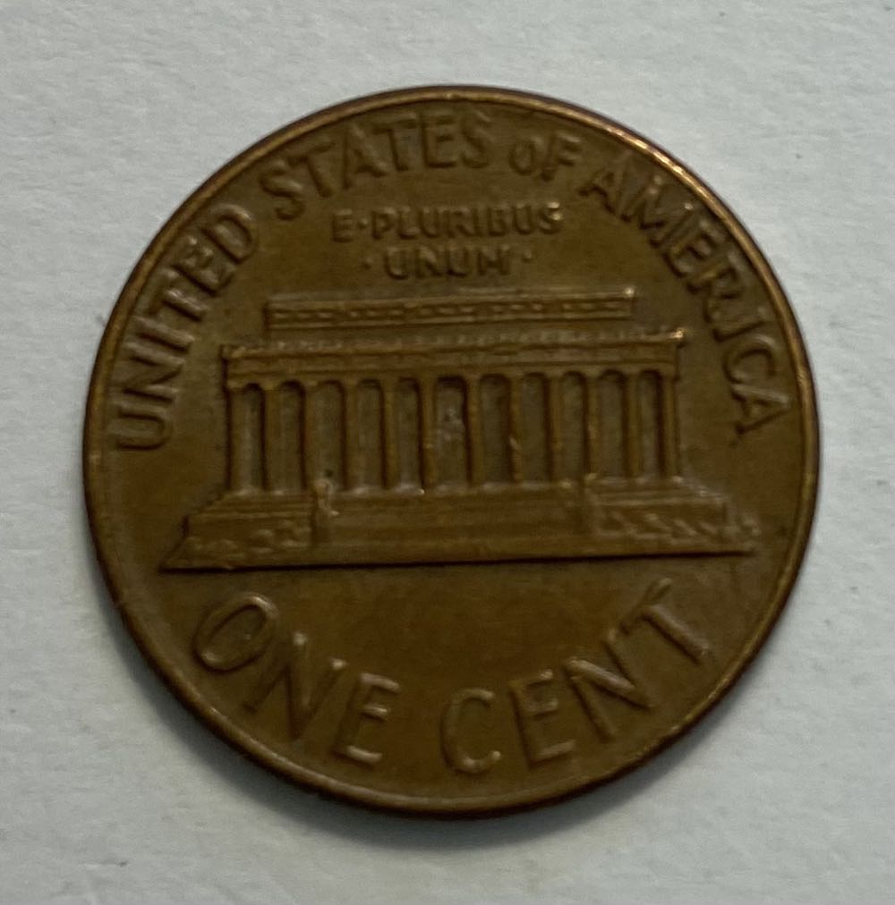 Penny Lincoln Memorial 1970 D  coin collectible - Main Image 2