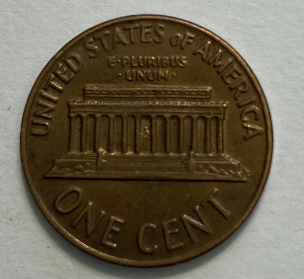 Penny Lincoln Memorial 1971  coin collectible - Main Image 2