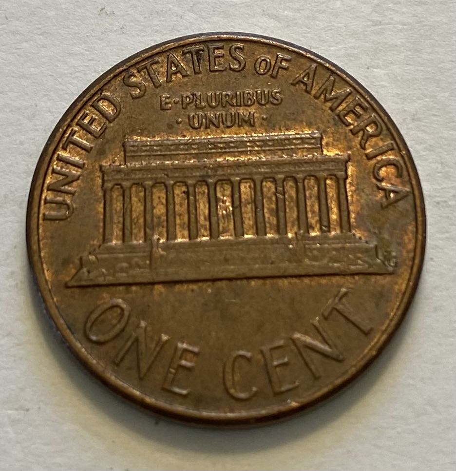 Penny Lincoln Memorial 1975 D  coin collectible - Main Image 2