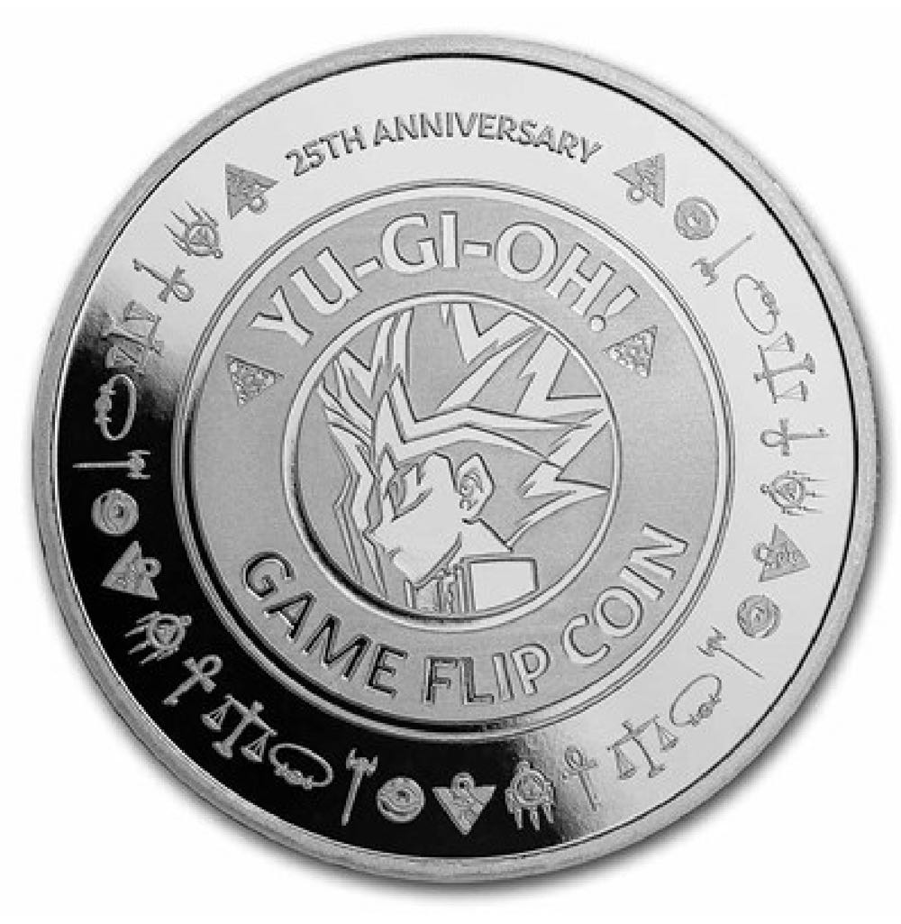 2022 Nuie 1 oz Silver $2 Yu-Gi-Oh! Game Flip Coin 25th Anniversary BU  coin collectible - Main Image 2