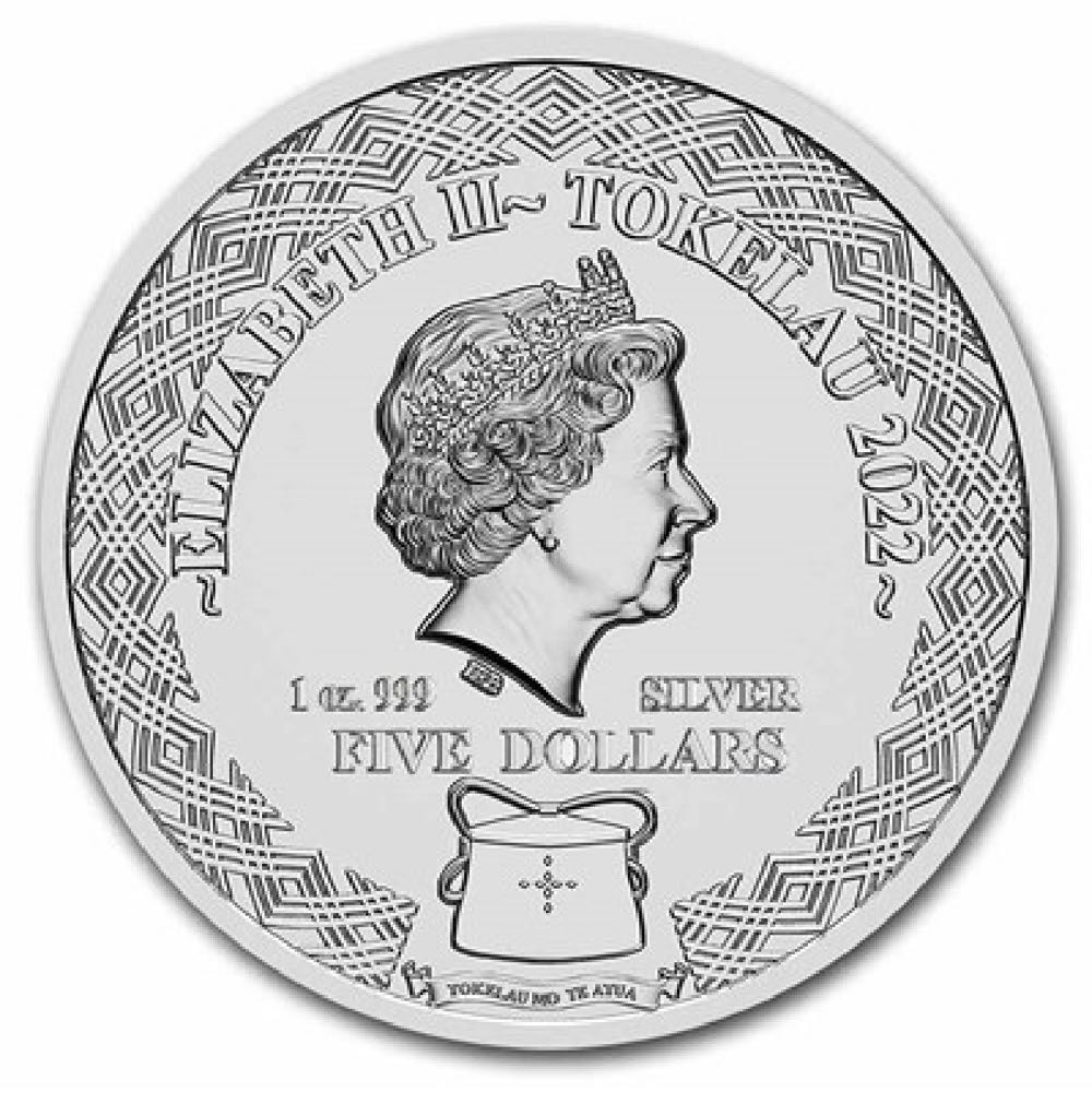 Tokelau Silver Aquarius 2022  coin collectible - Main Image 2