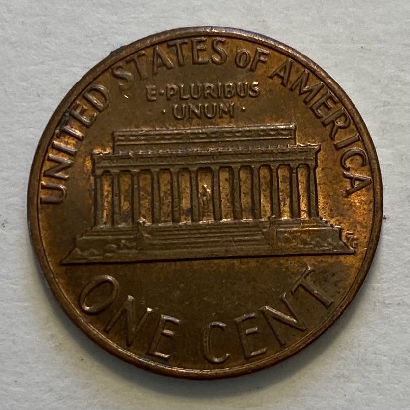 Penny Lincoln Memorial 1983 D  coin collectible - Main Image 2