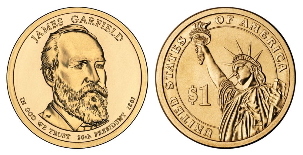 Dollar Presidential Golden 20th  coin collectible - Main Image 2