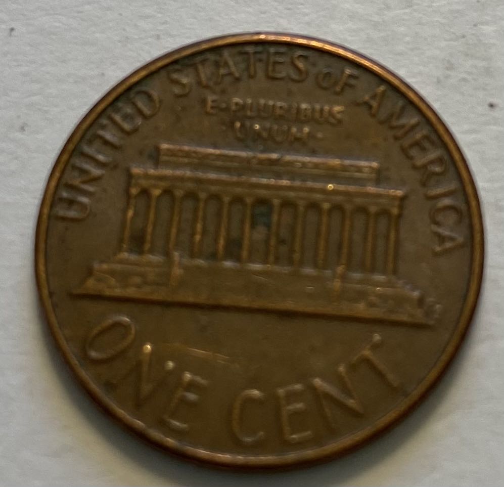 Penny Lincoln Memorial 1978 D  coin collectible - Main Image 2