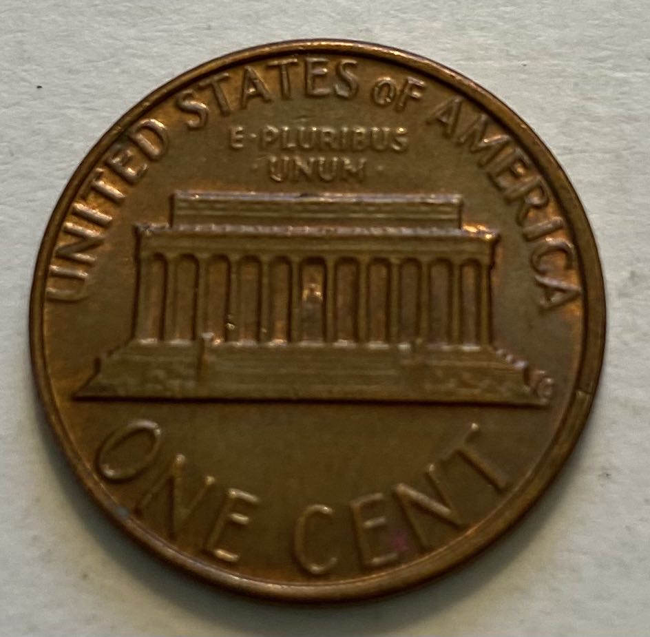 Penny Lincoln Memorial 1982 D  coin collectible - Main Image 2