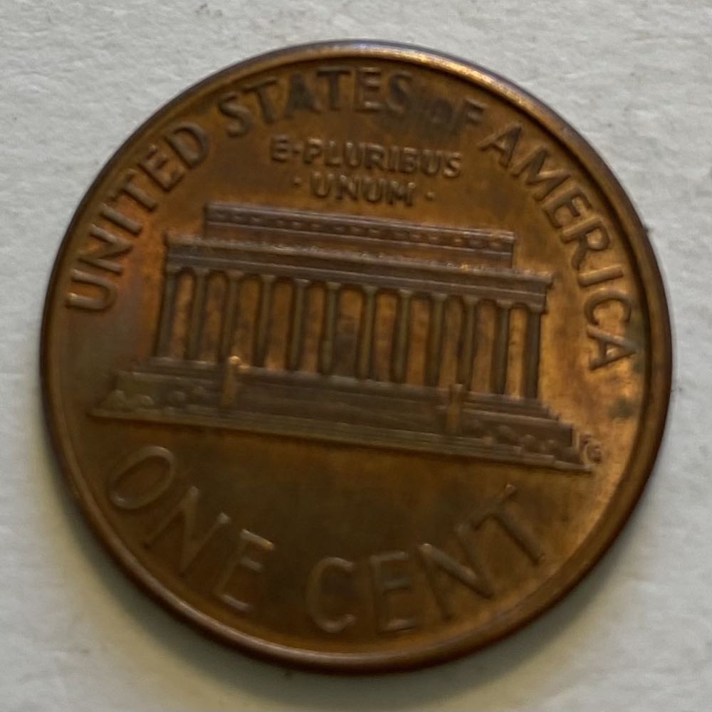 Penny Lincoln Memorial 1991  coin collectible - Main Image 2