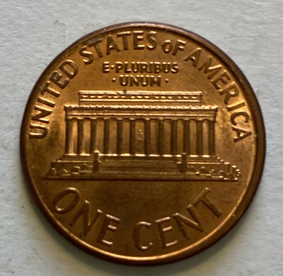 Penny Lincoln Memorial 1990  coin collectible - Main Image 2