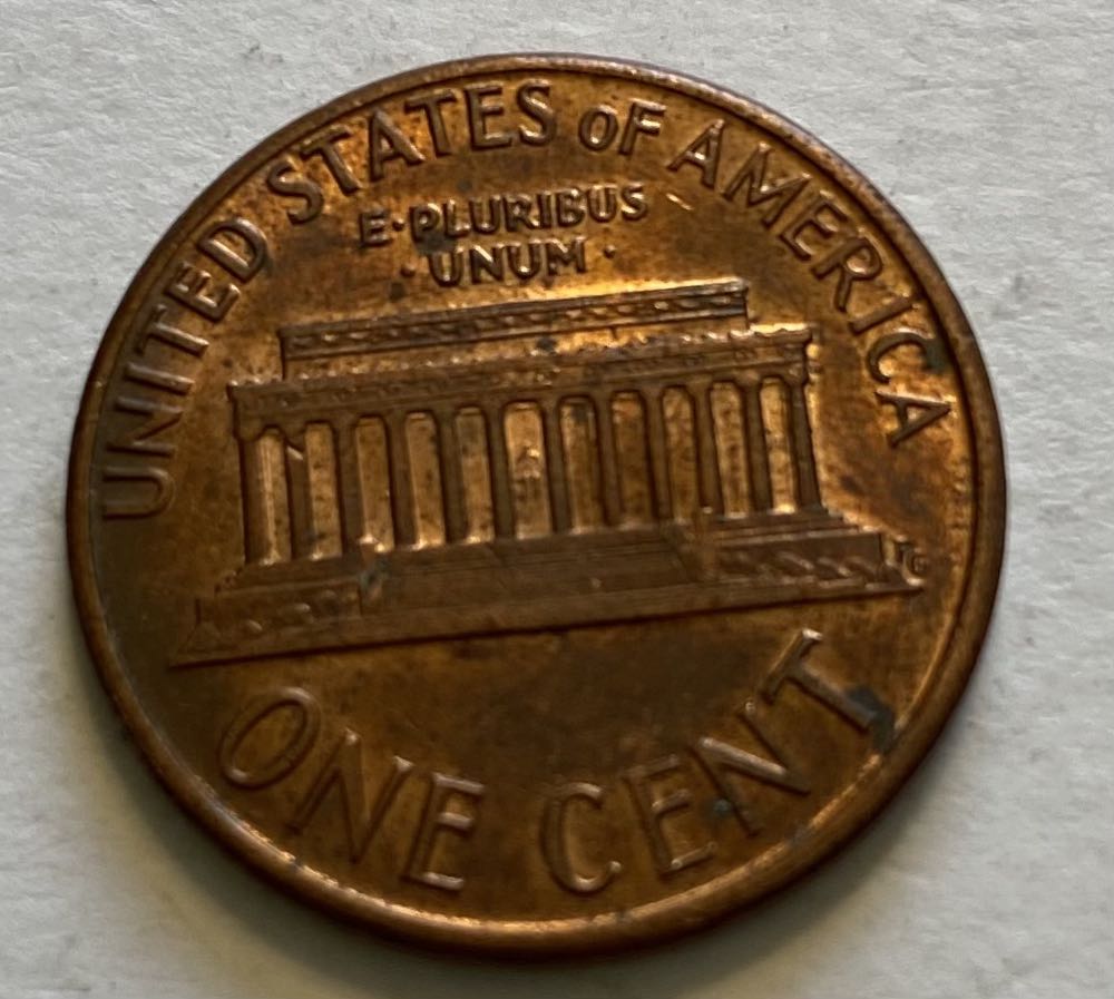 Penny Lincoln Memorial 1987  coin collectible - Main Image 2