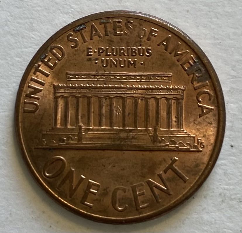 Penny Lincoln Memorial 1989 D  coin collectible - Main Image 2