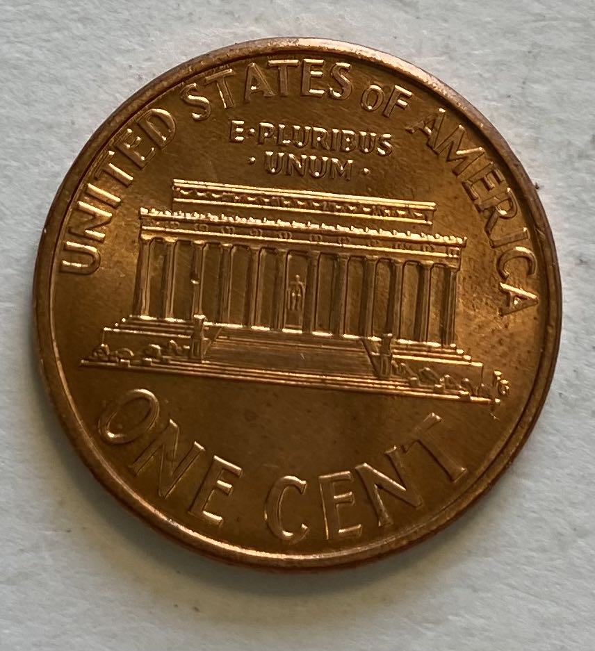 Penny Lincoln Memorial 1995  coin collectible - Main Image 2
