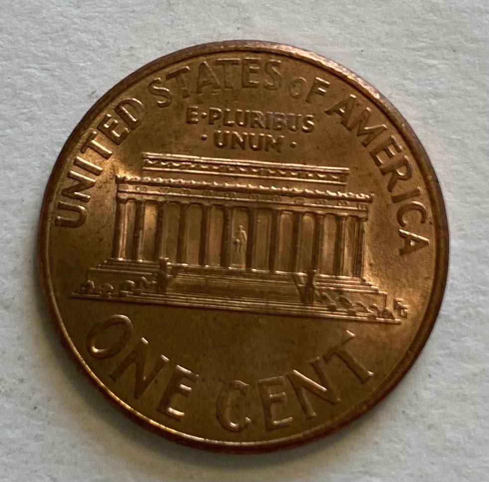 Penny Lincoln Memorial 1999 D  coin collectible - Main Image 2