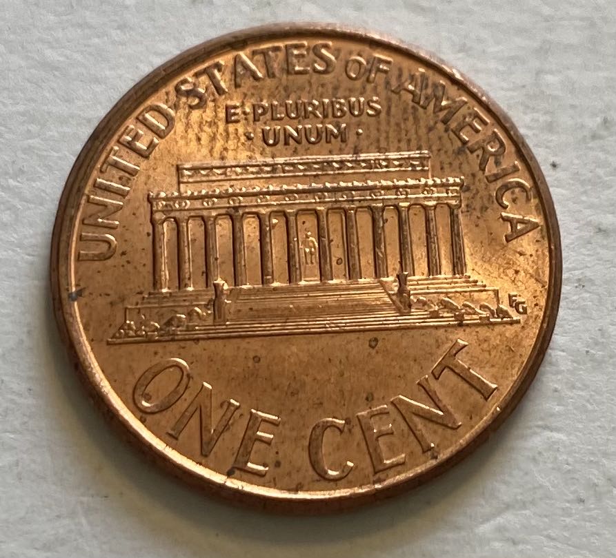 Penny Lincoln Memorial 2002  coin collectible - Main Image 2