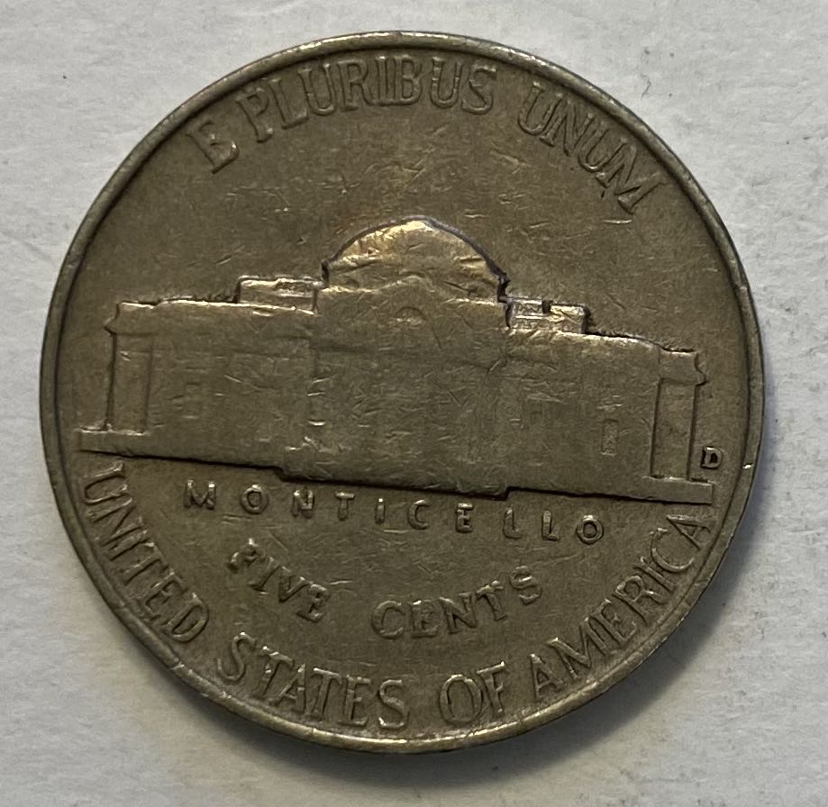 Nickel Jefferson 1942 Silver  coin collectible - Main Image 2