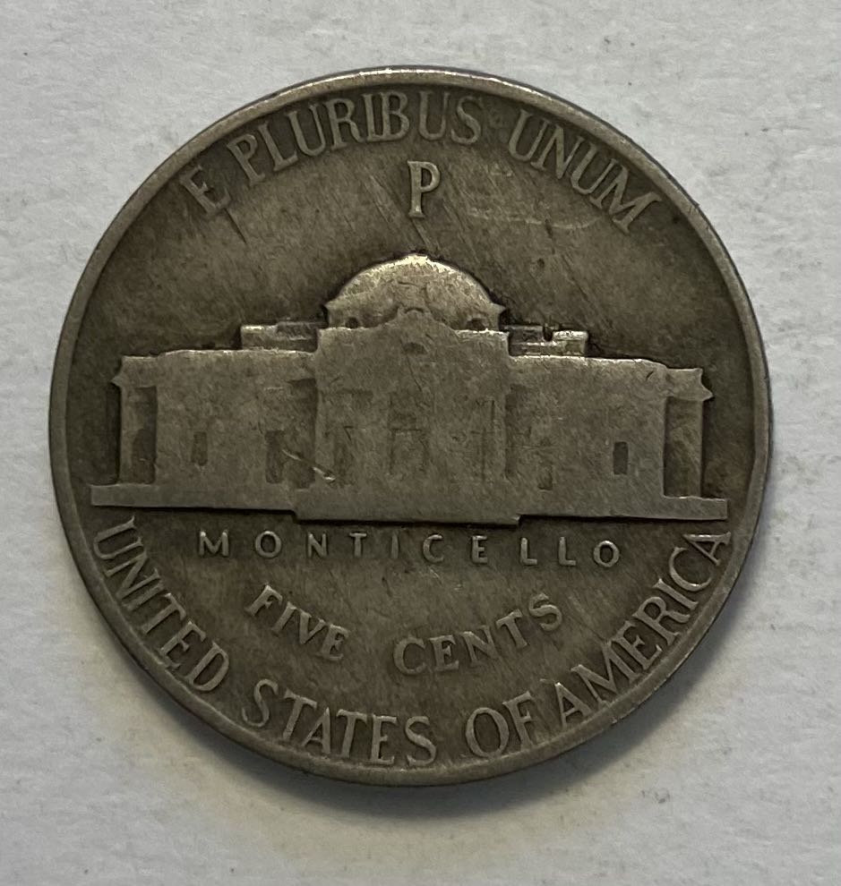 Nickel Jefferson 1944 Silver  coin collectible - Main Image 2