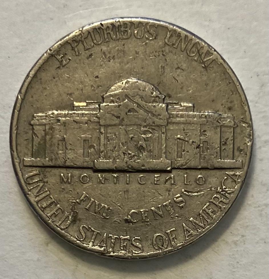 Nickel Jefferson 1971 D  coin collectible - Main Image 2
