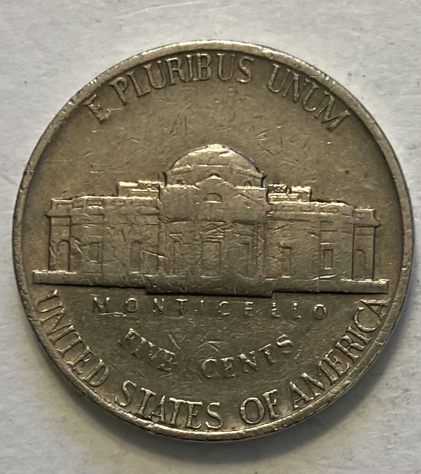 Nickel Jefferson 1977  coin collectible - Main Image 2