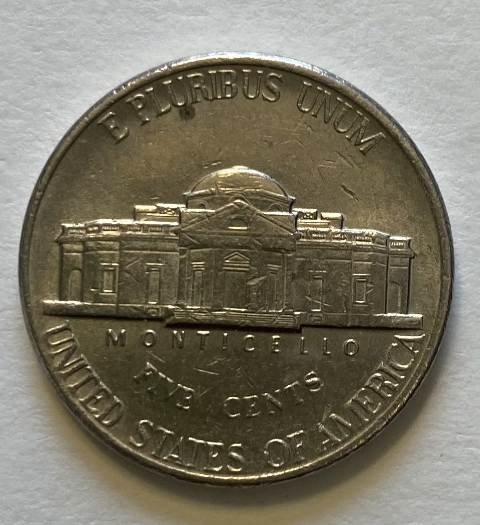Nickel Jefferson 1997 D  coin collectible - Main Image 2