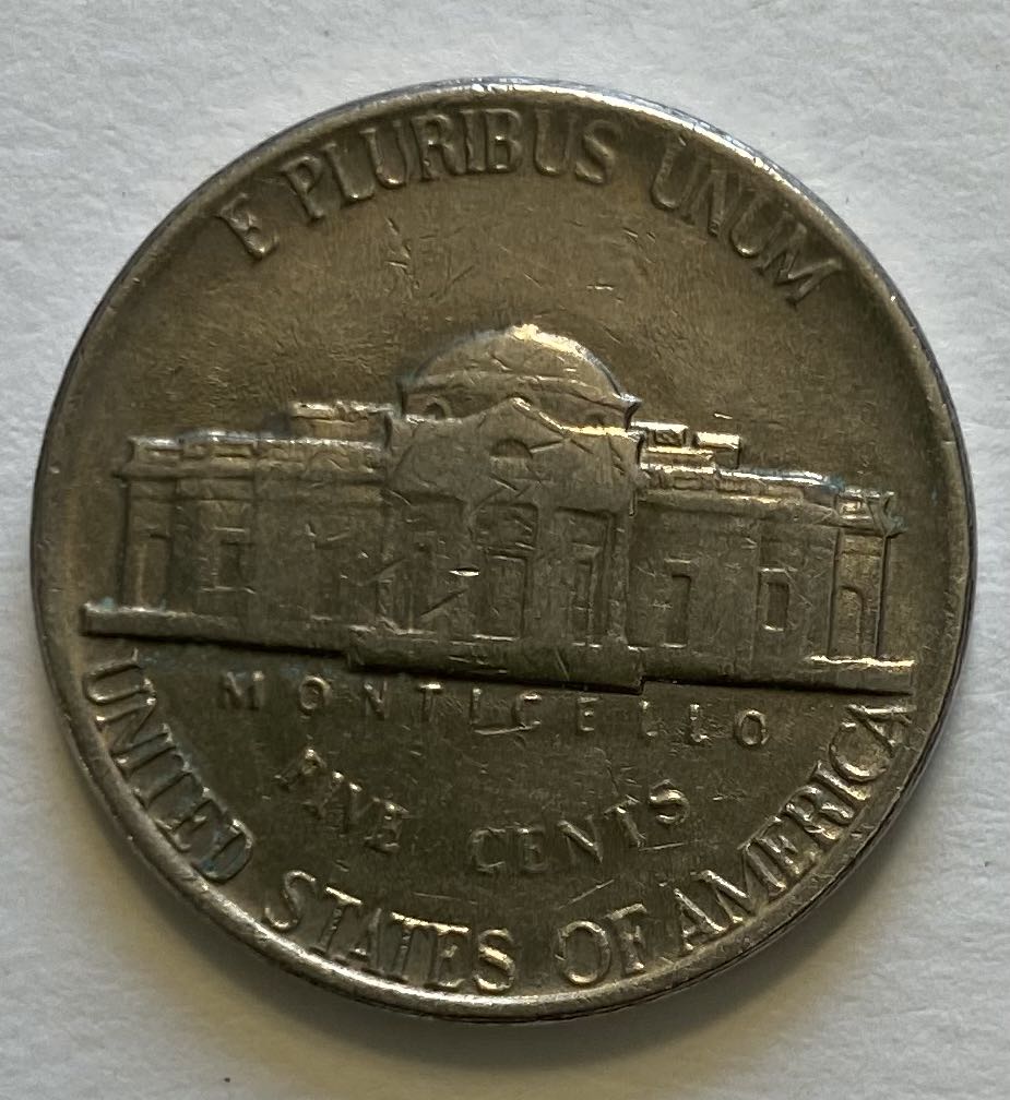 Nickel Jefferson 1980 P  coin collectible - Main Image 2