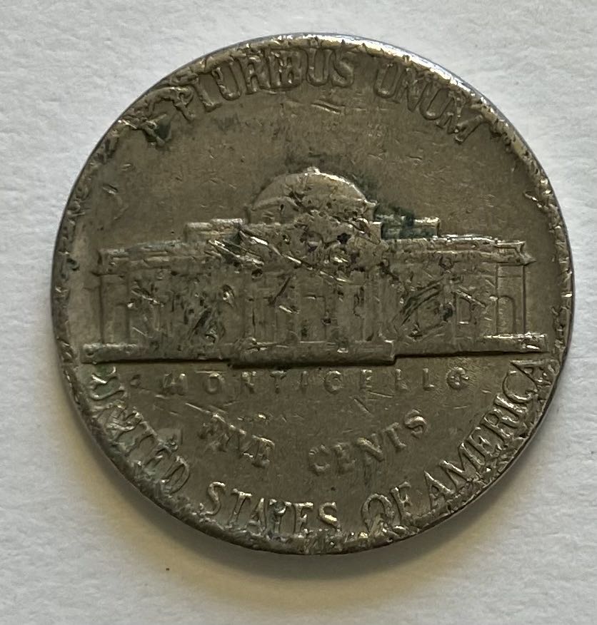 Nickel Jefferson 1980 D  coin collectible - Main Image 2