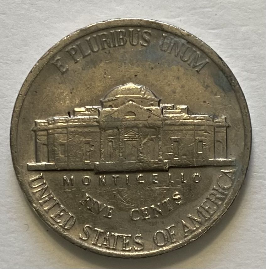 Nickel Jefferson 1988 P  coin collectible - Main Image 2