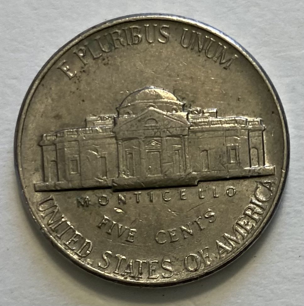Nickel Jefferson 1983 D  coin collectible - Main Image 2