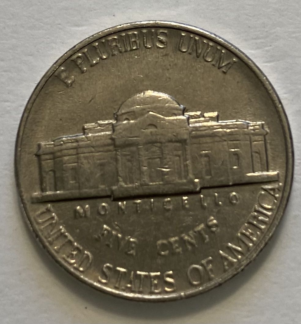 Nickel Jefferson 1989 P  coin collectible - Main Image 2