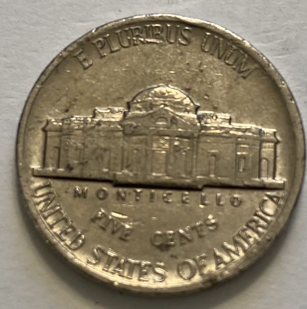 Nickel Jefferson 1985 P  coin collectible - Main Image 2