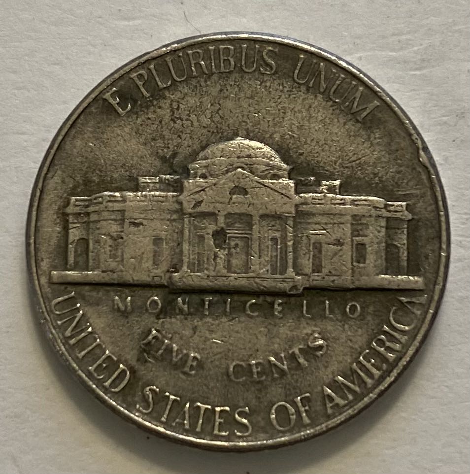 Nickel Jefferson 1990 D  coin collectible - Main Image 2