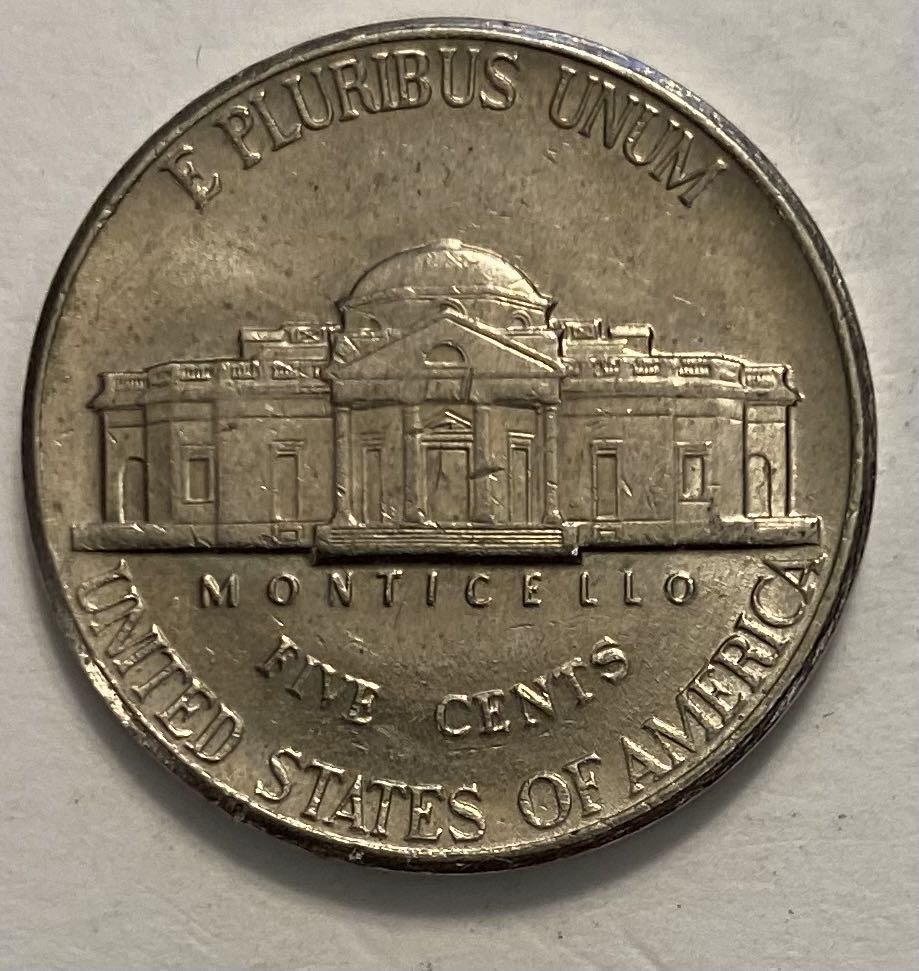 Nickel Jefferson 1992 P  coin collectible - Main Image 2
